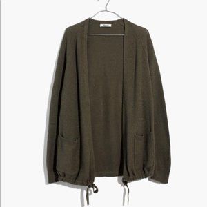 Madewell Palisades Cardigan in Dusty Olive Size XL